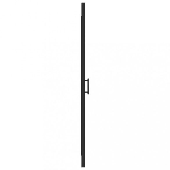 fekete selyemmatt edzett üveg zuhanyajtó 91 x 195 cm