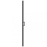 fekete selyemmatt edzett üveg zuhanyajtó 100 x 178 cm