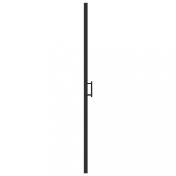 fekete selyemmatt edzett üveg zuhanyajtó 100 x 178 cm