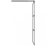 fekete selyemmatt ESG üveg zuhanyfal 80 x 195 cm