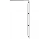 fekete ESG tejüveg zuhanyfal küszöb nélküli zuhanyhoz 80x195 cm