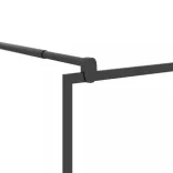 fekete ESG üveg zuhanyfal kőmintával 115x195cm