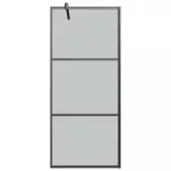 fekete sötét ESG üveg zuhanyfal 80 x 195 cm