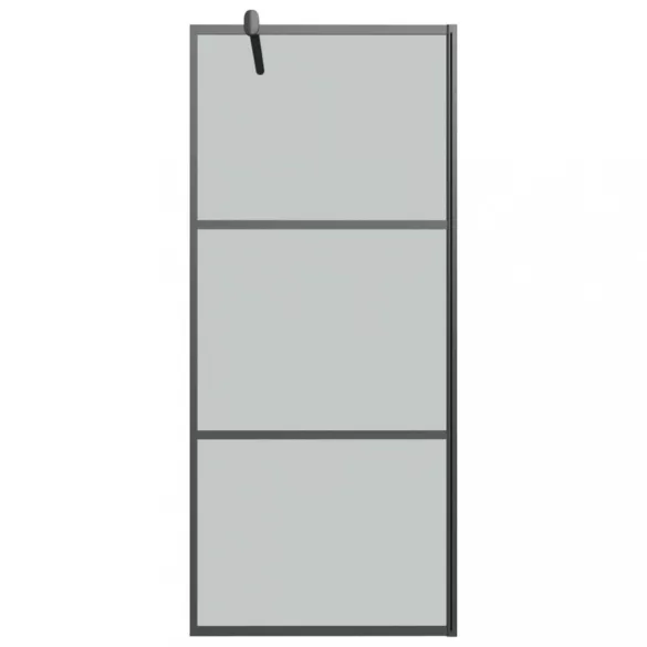fekete sötét ESG üveg zuhanyfal 80 x 195 cm