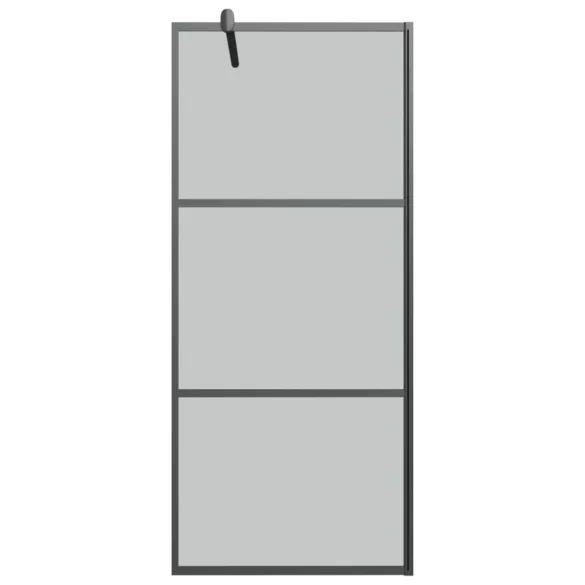 fekete sötét ESG üveg zuhanyfal 90x195cm