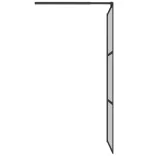 fekete sötét ESG üveg zuhanyfal 90x195cm