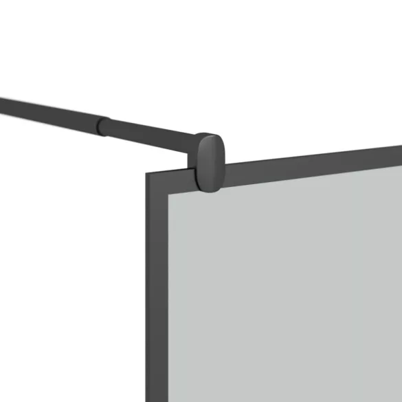 fekete sötét ESG üveg zuhanyfal 90x195cm