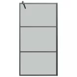 fekete sötét ESG üveg zuhanyfal 100x195cm