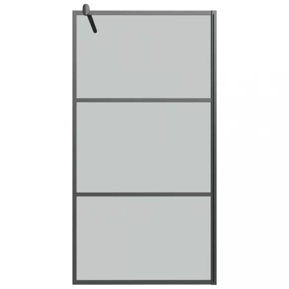 fekete sötét ESG üveg zuhanyfal 100x195cm