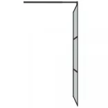 fekete sötét ESG üveg zuhanyfal 100x195cm