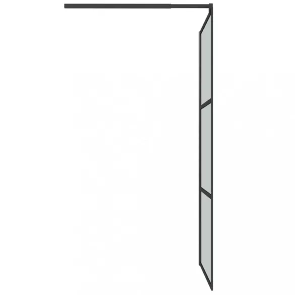 fekete sötét ESG üveg zuhanyfal 100x195cm