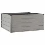 rozsda színű corten acél kerti magaságyás 100 x 100 x 45 cm