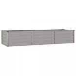 rozsda színű corten acél kerti magaságyás 240 x 80 x 45 cm