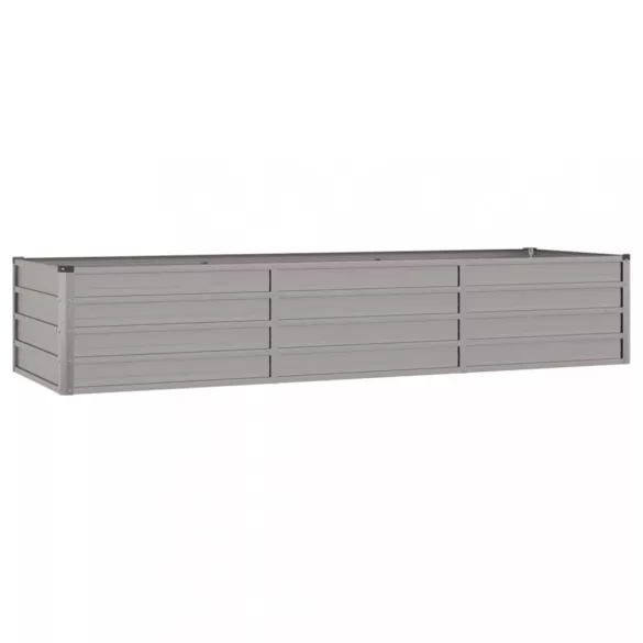 rozsda színű corten acél kerti magaságyás 240 x 80 x 45 cm
