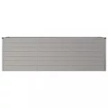 rozsda színű corten acél kerti magaságyás 240 x 80 x 77 cm