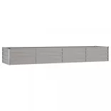 rozsda színű corten acél kerti magaságyás 320 x 80 x 45 cm