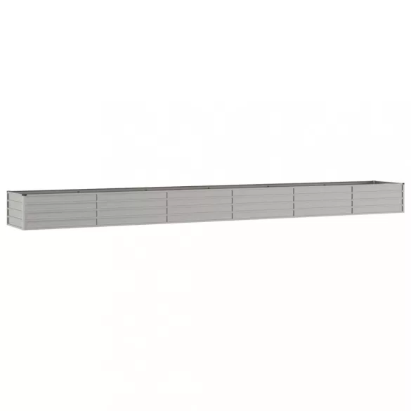 rozsda színű corten acél kerti magaságyás 600 x 80 x 45 cm