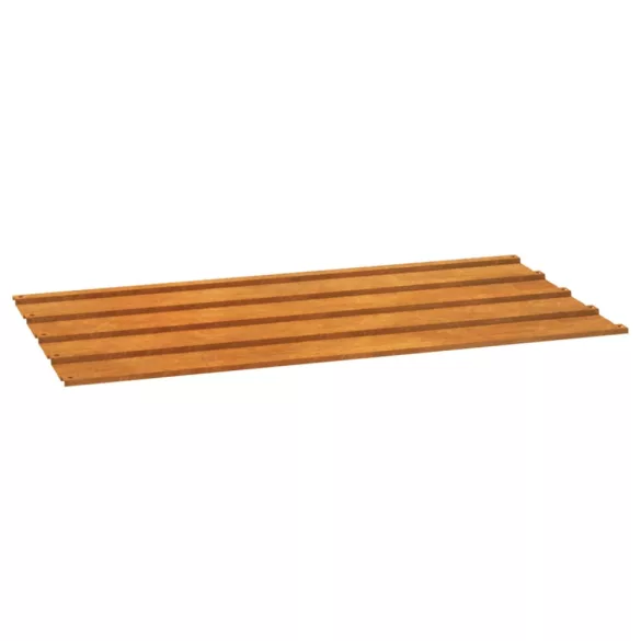 12 db rozsda színű corten acél tetőpanel 80 x 44 cm