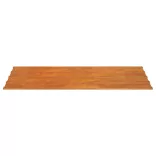 12 db rozsda színű corten acél tetőpanel 80 x 44 cm