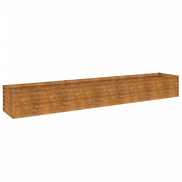 Corten acél kerti magaságyás 291 x 50 x 36 cm