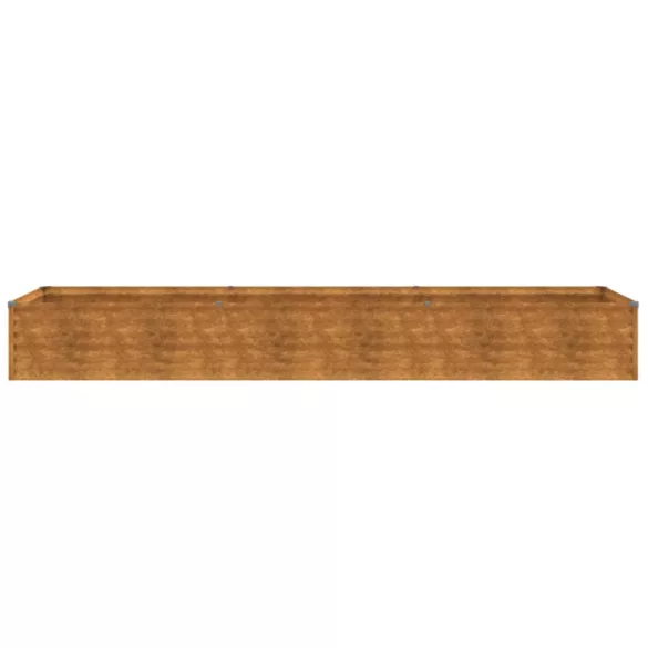 Corten acél kerti magaságyás 291 x 50 x 36 cm