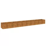 Corten acél kerti magaságyás 386 x 50 x 36 cm
