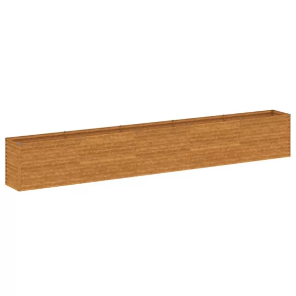Corten acél kerti magaságyás 482 x 50 x 69 cm