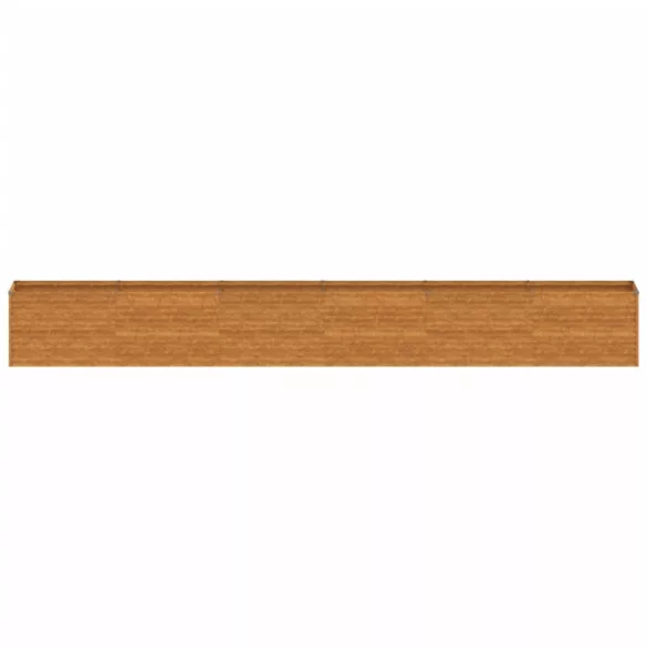Corten acél kerti magaságyás 578 x 50 x 69 cm