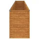 Corten acél kerti magaságyás 578 x 50 x 69 cm
