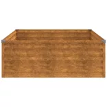 corten acél kerti magaságyás 100x100x36 cm