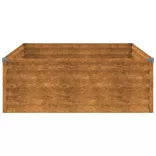 corten acél kerti magaságyás 100x100x36 cm