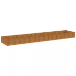 corten acél kerti magaságyás 482x100x36 cm