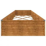 corten acél kerti magaságyás 482x100x36 cm