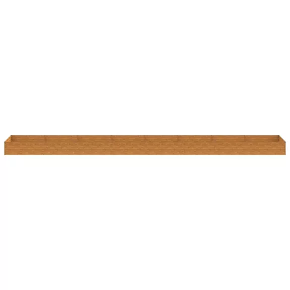 corten acél kerti magaságyás 770x100x36 cm