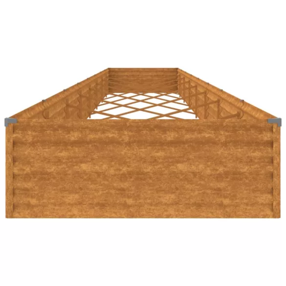 corten acél kerti magaságyás 770x100x36 cm