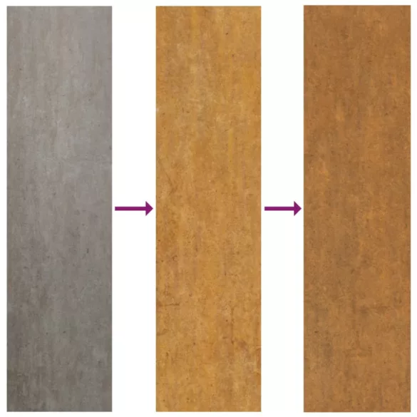 corten acél kerti magaságyás 960x100x36 cm
