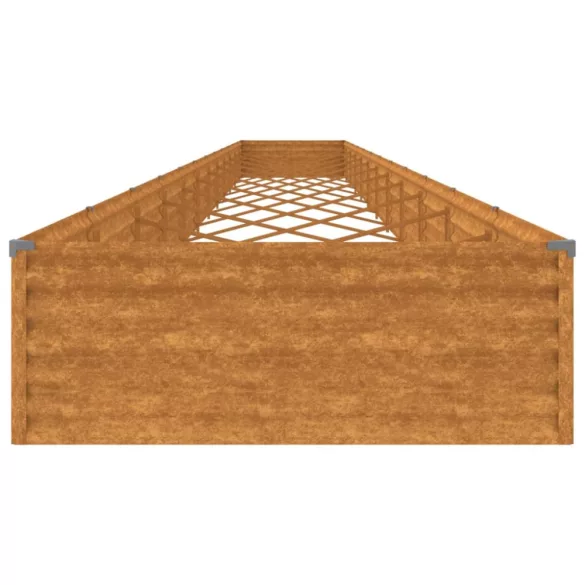 corten acél kerti magaságyás 1150x100x36 cm