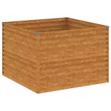 corten acél kerti magaságyás 100x100x69 cm