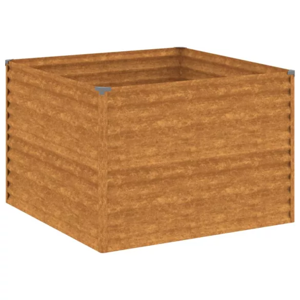 corten acél kerti magaságyás 100x100x69 cm