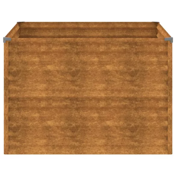 corten acél kerti magaságyás 100x100x69 cm