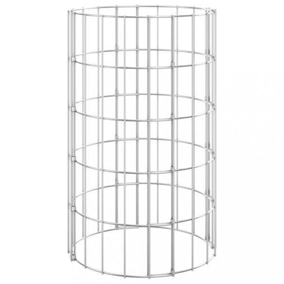 kör alakú horganyzott acél gabion oszlop Ø30 x 50 cm