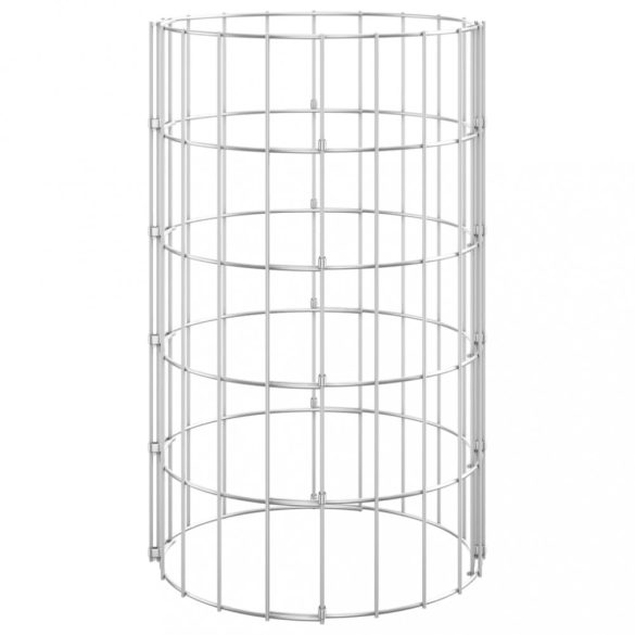 kör alakú horganyzott acél gabion oszlop Ø30 x 50 cm