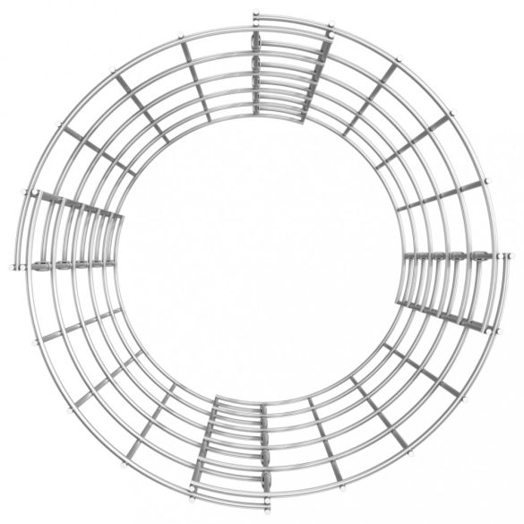 kör alakú horganyzott acél gabion oszlop Ø30 x 50 cm