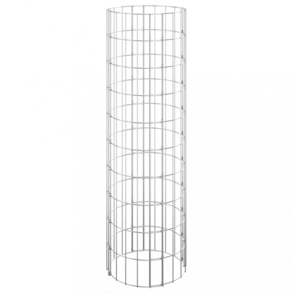 kör alakú horganyzott acél gabion oszlop Ø30 x 100 cm