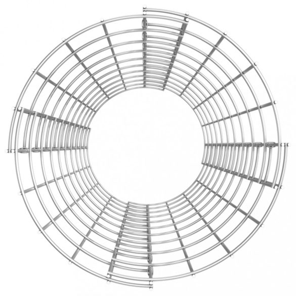 kör alakú horganyzott acél gabion oszlop Ø30 x 100 cm