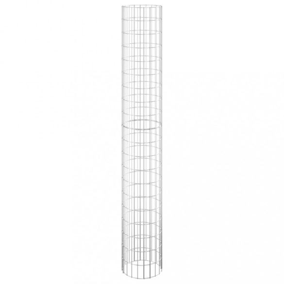kör alakú horganyzott acél gabion oszlop Ø30 x 200 cm