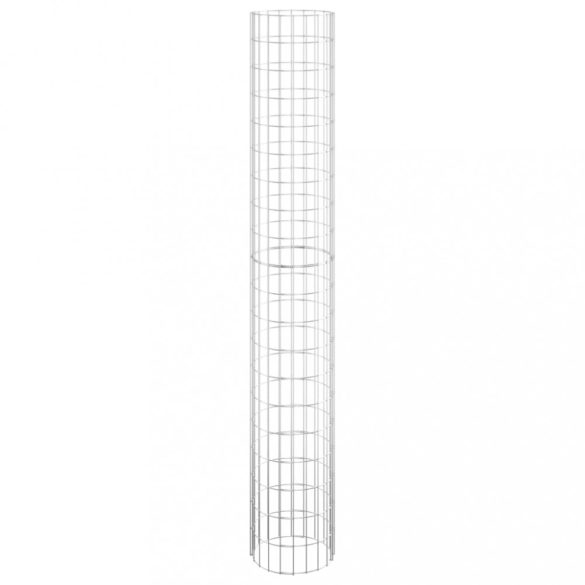 kör alakú horganyzott acél gabion oszlop Ø30 x 200 cm