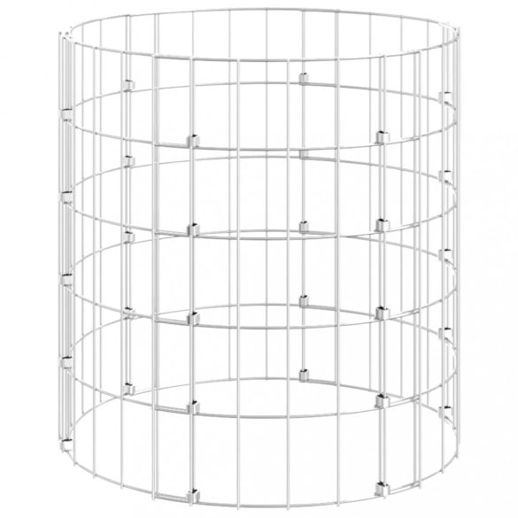 kör alakú horganyzott acél gabion oszlop Ø50 x 50 cm