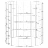 kör alakú horganyzott acél gabion oszlop Ø50 x 50 cm