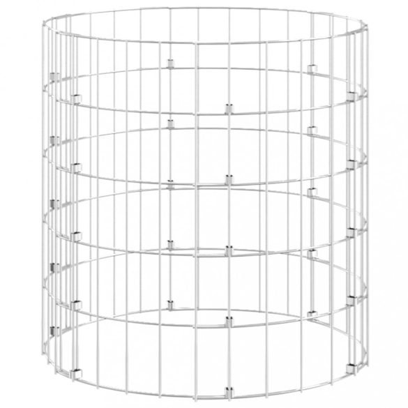 kör alakú horganyzott acél gabion oszlop Ø50 x 50 cm